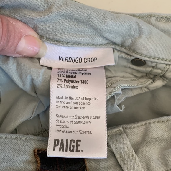 ⭐️SALE⭐️ Paige Verdugo Crop Size 30 EUC - Picture 8 of 14